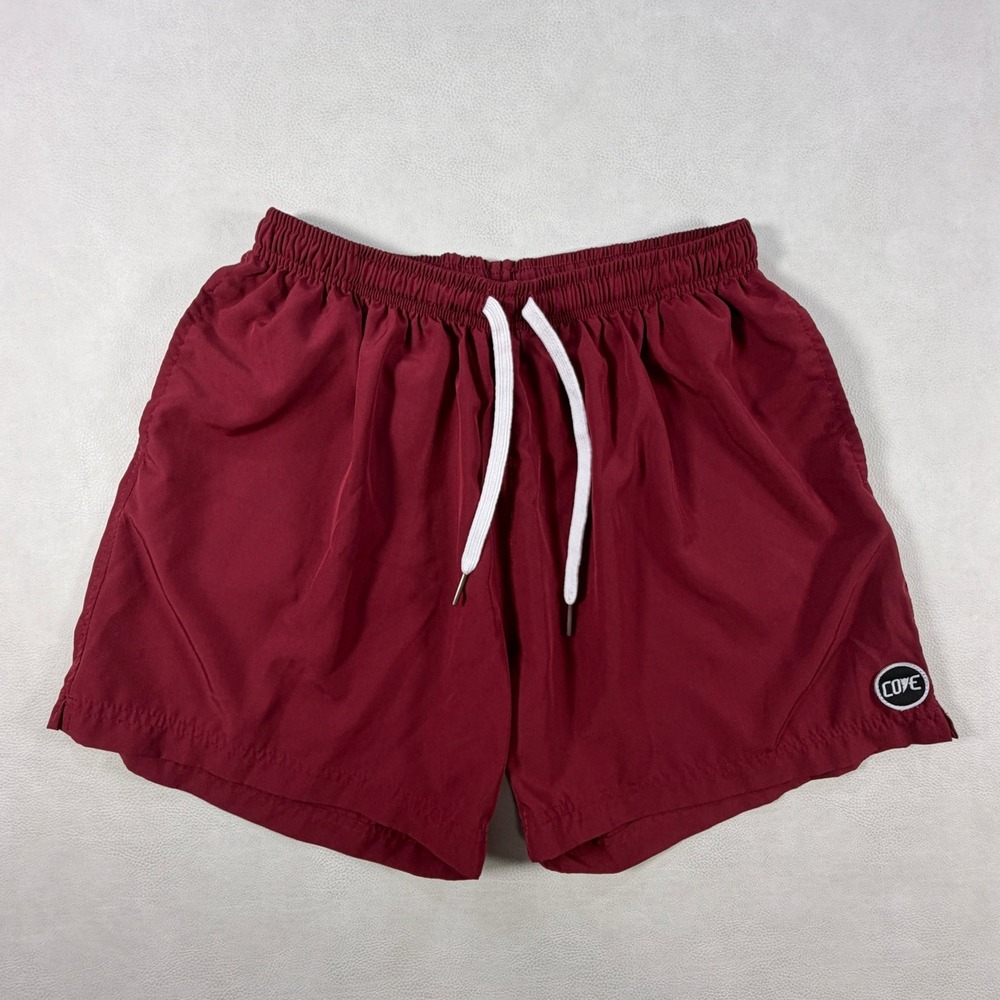 Cove USA Athletic Shorts Mens Size 38 Maroon Red Linerless Performance 5 Inseam